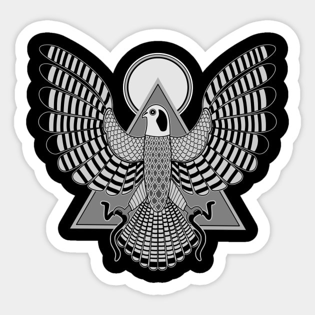 The Falcon God Sticker by artsandherbs